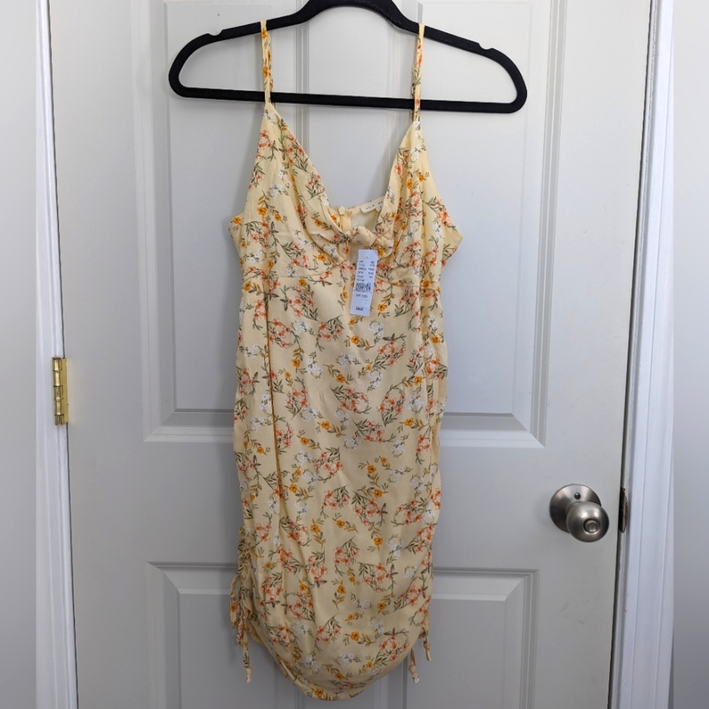 PacSun LA Hearts Yellow Floral Print Dress